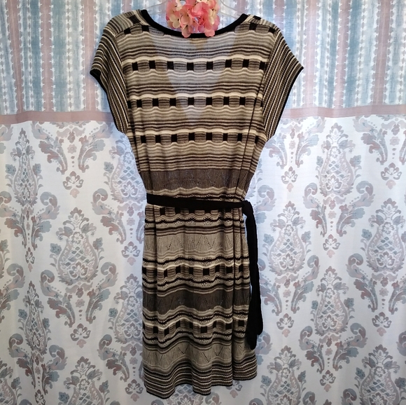 Gabriel NY Black & White Crochet Knit Dress - Picture 5 of 5